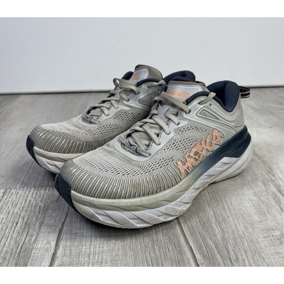Hoka One One Other - Hoka One One Womens Bondi 7 1110519 LRBI Size 8.5 Gray Running Shoes E